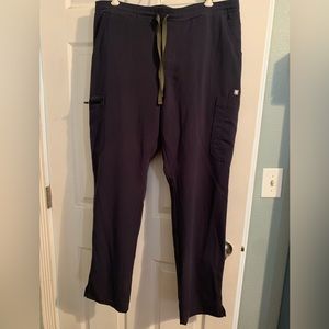 Figs - Yola skinny Scrub Pants -Space Navy - Large